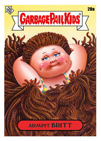 2020 TOPPS Garbage Pail Kids GPK bizarre vacances août Vert 9 A empoté Bea 