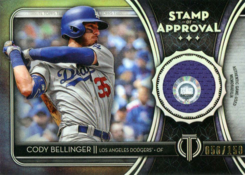 2020 Topps Tribute Baseball Stamp of Approval Cody Bellinger