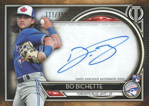 2020 Topps Tribute Baseball Bo Bichette Autograph