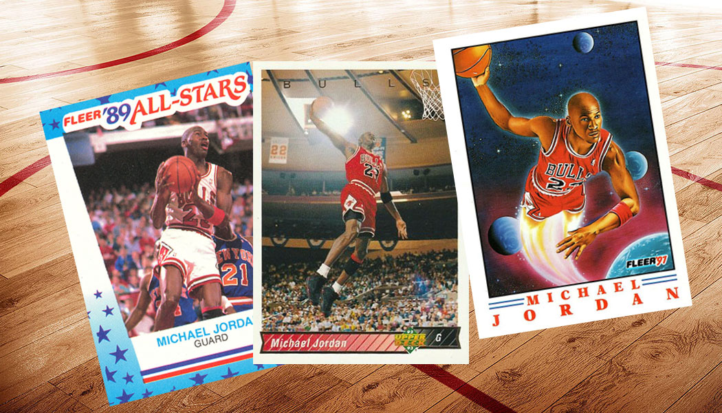 Michael Jordan Card TOPPS 90's GOLD FOIL SP AUTHENTIC WEARING