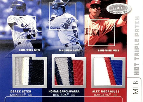 DEREK JETER GAME USED JERSEY KAZUHISA ISHII CARD MLB HOT TANDEMS