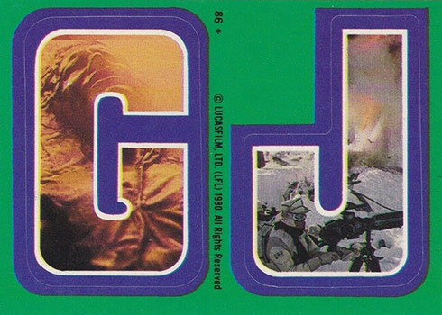 1980 Topps Empire Strikes Back Stickers 86