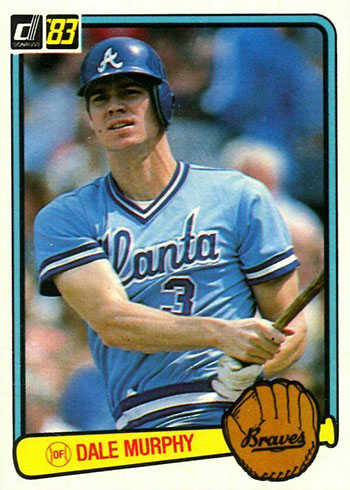 1983 Donruss Baseball Dale Murphy