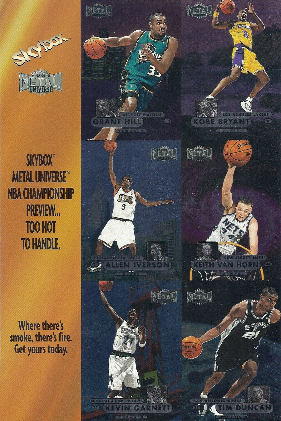 1997-98 METAL UNIVERSE TIM HARDAWAY #60 for Sale in Cherry Hill