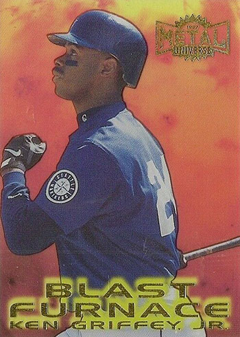 1997 Metal Universe Baseball Blast Furnace Ken Griffey Jr.