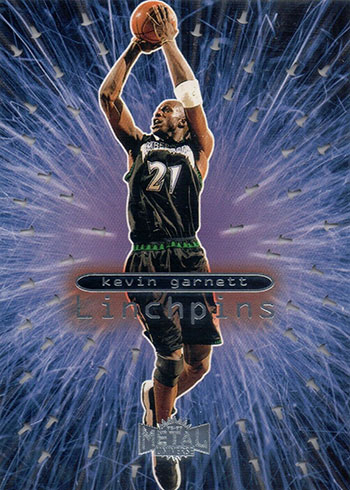 1998-99 Metal Universe Basketball Linchpins Kevin Garnett