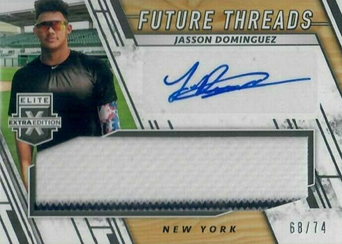 2022 Elite Extra Edition Future Threads Jasson Dominguez Jersey SP - NY  Yankees