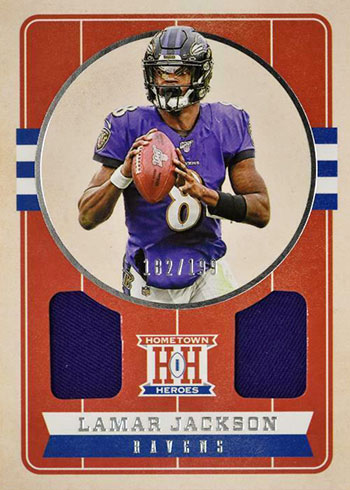 2019 Panini Playbook X's and O's Jerseys Lamar Jackson #2 GAME USED JERSEY  – St. John's Institute (Hua Ming)