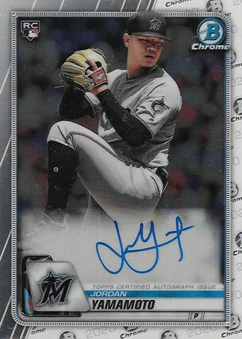 2020 Bowman Baseball Chrome Rookie Autographs Jordan Yamamoto