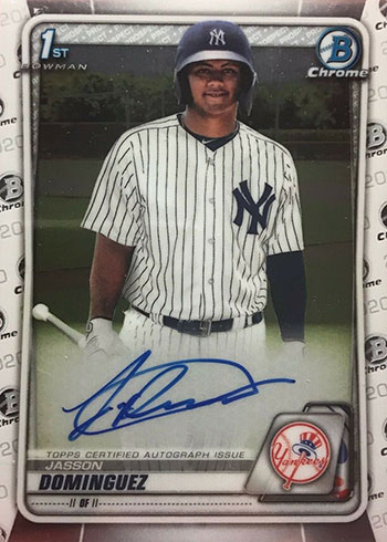 2020 Bowman Chrome Autographs Jasson Dominguez