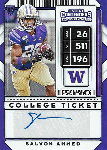 2020 Panini Contenders Draft Picks #265 Dominick Wood-Anderson