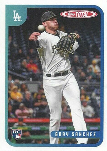 2020 Topps Total Baseball Gary Sanchez Error