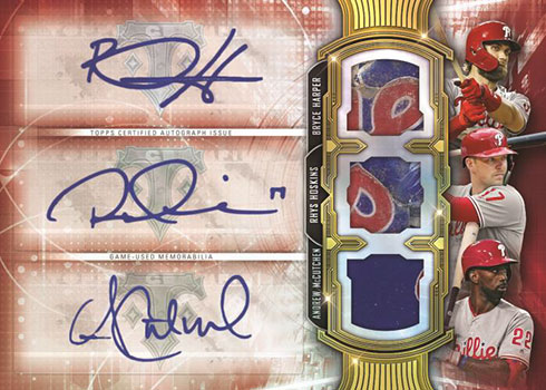 2020 Topps Triple Threads Baseball Touch Em All Autograph Relic