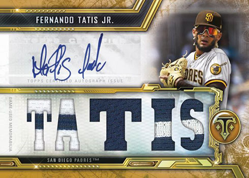 2020 Topps Triple Threads Baseball Autograph Relic Gold