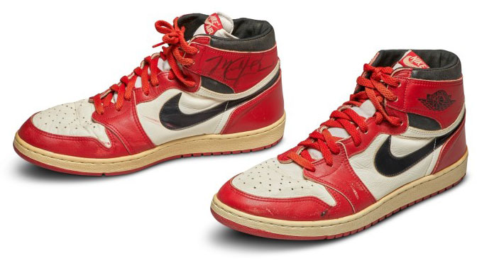 Game-Used Michael Jordan Air Jordan 1's 