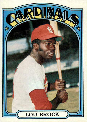 1972 TOPPS #200 LOU BROCK BASEBALL CARD