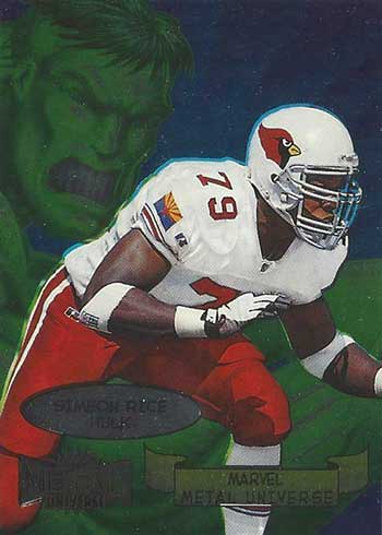 Deion Sanders 1997 Metal Universe Precious Metal Gems Red #135