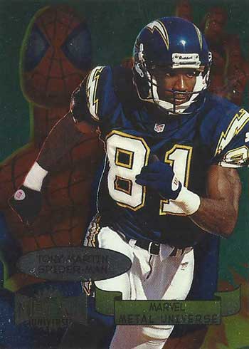 1997 Metal Universe Football Card #155 Brett Perriman