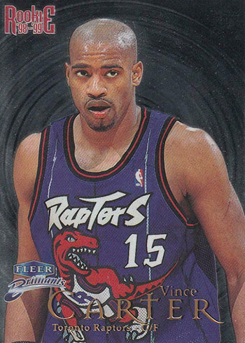 1998-99 Fleer Brilliants Vince Carter Rookie Card