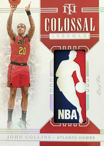 2019-20 Panini National Treasures Basketball Colossal Logoman John Collins