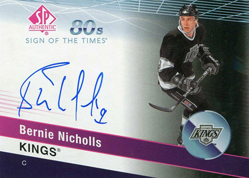 2019-20 SP Authentic Hockey Sign of the Times 80s Bernie Nicholls