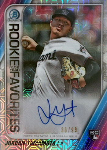 2020 Bowman Chrome #BCP-121 Grant Lavigne Purple Mojo Refractor