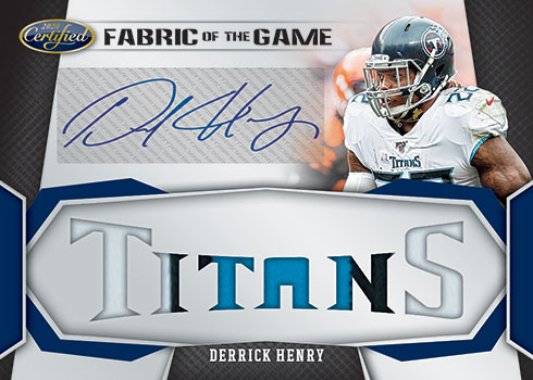 2020 Panini Certified Football Fabric of the Game Signatures