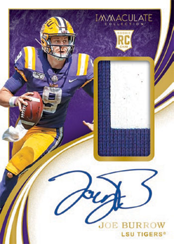 2020 Panini Immaculate Collegiate Football Rookie Patch Autographs