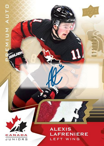 2020-21 Upper Deck Team Canada Juniors Hockey Autograph Patch