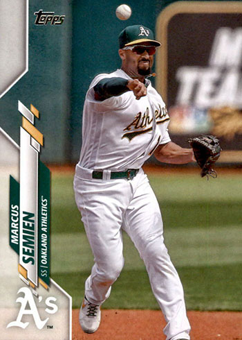 Marcus Semien #TR25 - Athletics 2020 Topps Baseball Trading