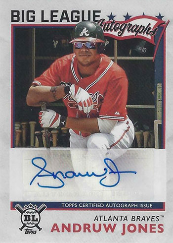 2020 Topps Big League Baseball Big League Autographs Andruw Jones