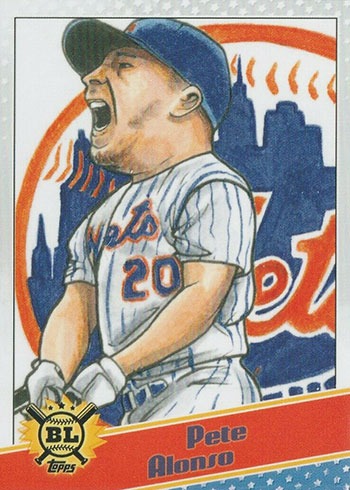 2020 Topps Big League Baseball Star Caricatures Reproductions Pete Alonso