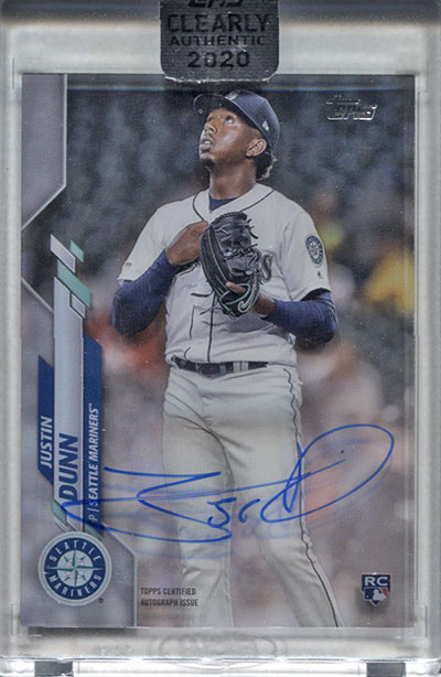 2020 Topps Clearly Authentic Baseball Justin Quinn Autograph