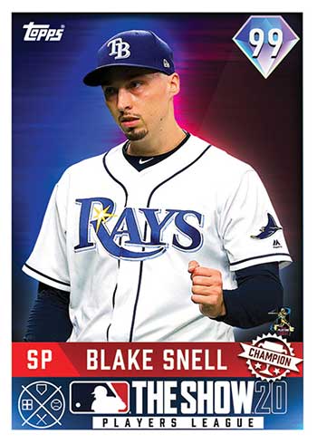 Blake Snell 2 Rookie Card Lot - Dual Jersey Card /99 & Topps Update