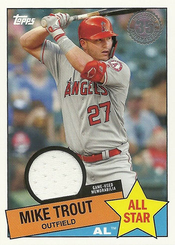 2023 Topps Series 2 Mike Trout Relic BLACK /199 1988 All-Star