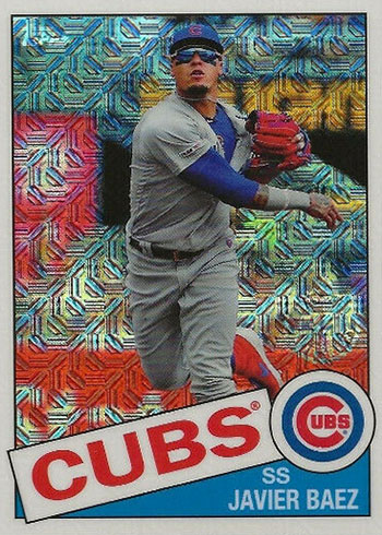  2020 Topps 1985 Relics #85R-JBZ Javier Baez Game Worn Cubs  Jersey Baseball Card : Collectibles & Fine Art