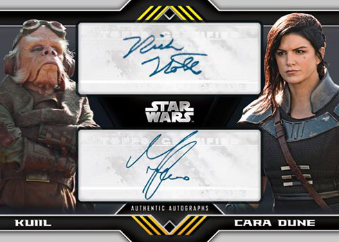 2020 Topps Star Wars: The Mandalorian Season 1 Dual Autograph