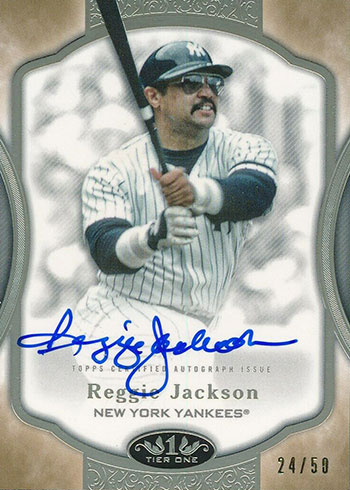2020 Topps Tier One Baseball Tier One Autographs Reggie Jackson