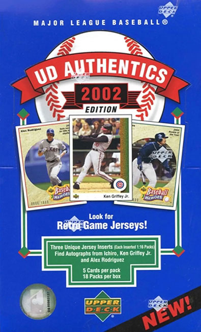 2002 UD Authentics Baseball Box Break and Breakdown