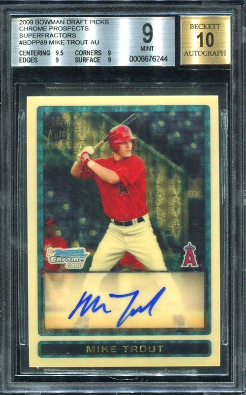 MIKE TROUT 2ND YEAR - BOWMAN CHROME 2012 Topps #157 🇺🇸 TEAM USA 🇺🇸