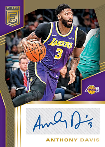 2019-20 Elite Basketball Signatures Anthony Davis