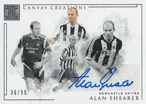 2019-20 Panini Impeccable Premier League Soccer Canvas Creations Alan Shearer