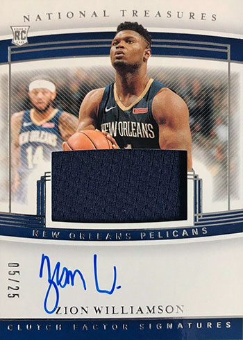 Art By Matt - Zion Williamson National treasures rpa 1/99 jersey number  Authentic signed jersey 25x35”