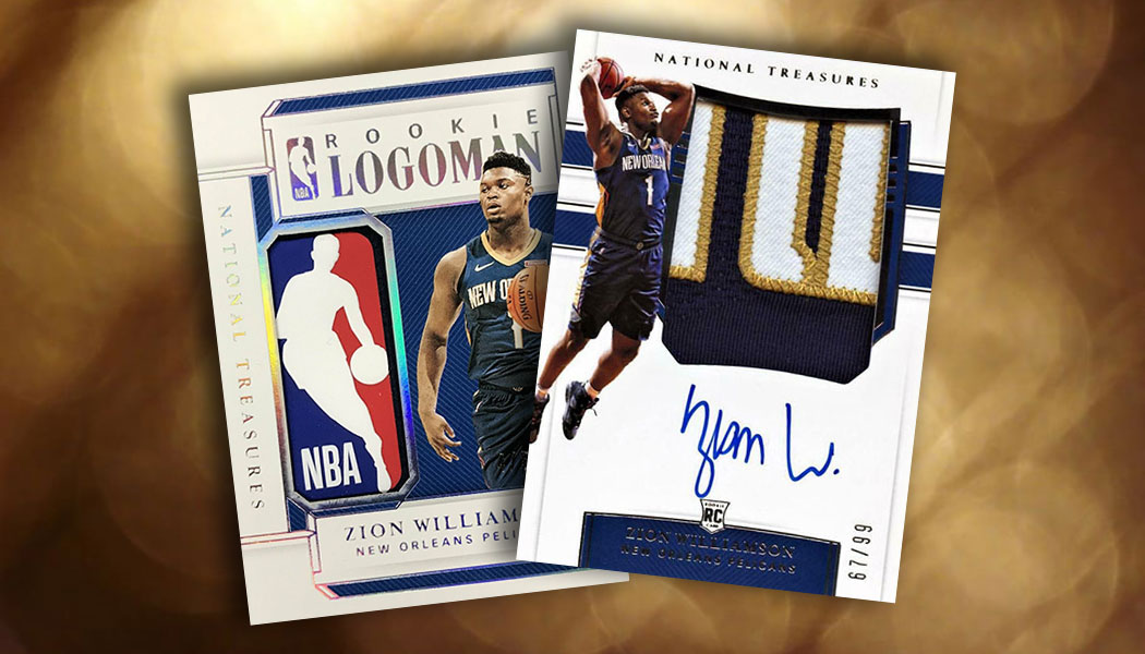 2019-20 Panini National Treasures Zion Williamson Guide, Gallery