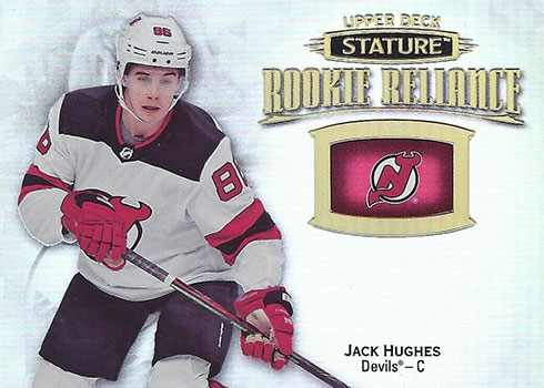 2019-20 Upper Deck Stature Hockey Rookie Reliance Jack Hughes