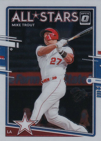 2020 Donruss Optic Baseball Mike Trout All-Stars