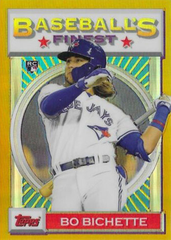 2020 Topps Finest Flashbacks Baseball Gold Refractors Bo Bichette