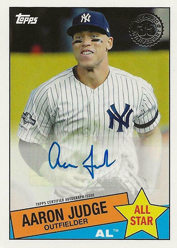  2020 Topps 1985 Relics #85R-AJ Aaron Judge Game Worn Yankees  Jersey Baseball Card - White Swatch : Collectibles & Fine Art