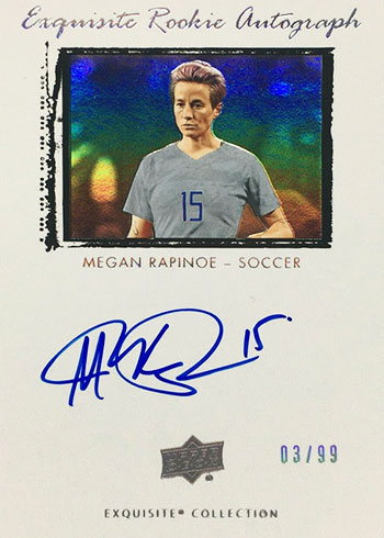 2020 Upper Deck Goodwin Champions Exquisite Rookie Autographs Megan Rapinoe