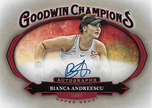2020 Upper Deck Goodwin Champions Horizontal Autographs Bianca Andreescu